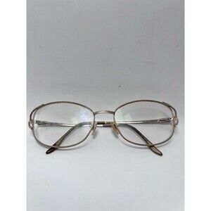 Marchon NYC Tres Jolie 118 Eyeglasses Frames Only Women Champagne Oval 47
